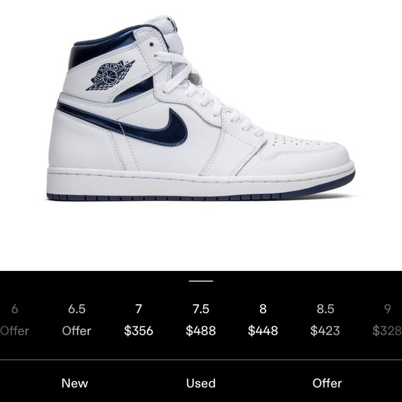 Air Jordan 1 Retro High OG 'Metallic Navy' - Picture 7 of 7